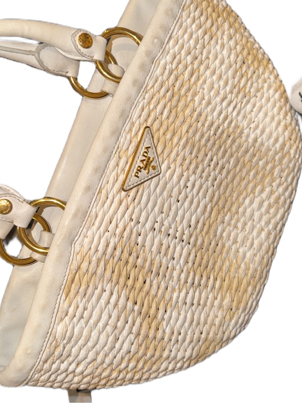 Prada Paglia Cuoio Tote Bag - Picture 2 of 8